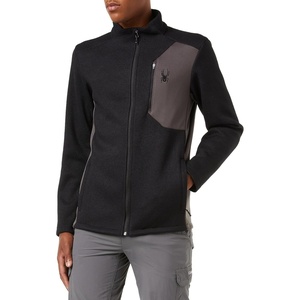 image:imageSpyder Mens Bandit Hybrid Full Zip Mid Layer JacketBlack