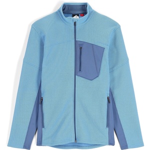 image:imageSpyder Mens Bandit Hybrid Full Zip Mid Layer JacketChambray