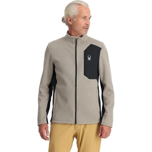 image:imageSpyder Mens Bandit Hybrid Full Zip Mid Layer JacketConcrete