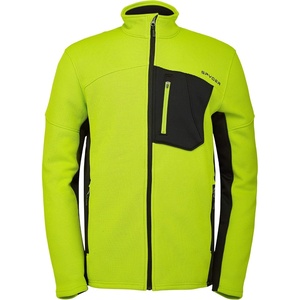 image:imageSpyder Mens Bandit Hybrid Full Zip Mid Layer JacketSharp Lime