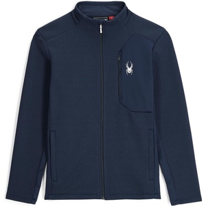 image:imageSpyder Mens Bandit Hybrid Full Zip Mid Layer JacketTrue Navy