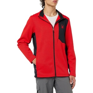 image:imageSpyder Mens Bandit Hybrid Full Zip Mid Layer JacketVolcano