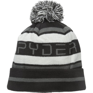 image:imageSpyder Mens Icebox Lined Pom Ski BeanieBlackPolarCirrus