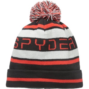 image:imageSpyder Mens Icebox Lined Pom Ski BeanieBlackVolcanoCirrus