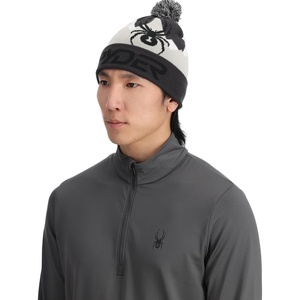 image:imageSpyder Mens Zone Rolled Pom Ski BeanieBlack
