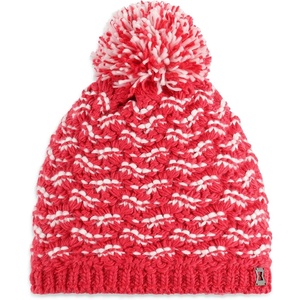 image:imageSpyder Womens Brrr Berry Lined Knit Pom Ski BeaniePrism Pink