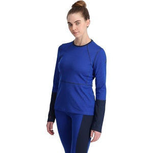 image:imageSpyder Womens Charger Crew Baselayer Thermal Ski TopElectric Blue