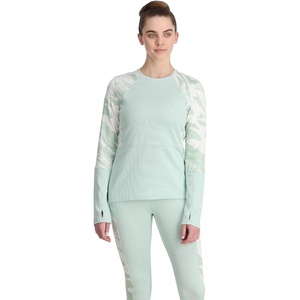 image:imageSpyder Womens Charger Crew Baselayer Thermal Ski TopWintergreen