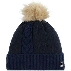 image:imageSpyder Womens Plait Pom Lined Ski BeanieTrue Navy