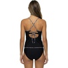 image:imageSpyder Womens 2pc Bikini Swimsuit Set  UPF  Quick Dry Tummy Control Tankini Bathing SuitsEcru Black