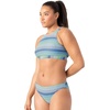 image:imageSpyder Womens 2piece Swimsuit Set  Top amp Hipster Bottom QuickDry Adjustable Straps Removable CupsTeal