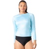 image:imageSpyder Womens Long Sleeve Rashguard  QuickDry UPF Swim Shirt Beach Surfing Hiking Gym YogaAqua