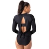 image:imageSpyder Womens Long Sleeve Rashguard  QuickDry UPF Swim Shirt Beach Surfing Hiking Gym YogaOnyx