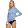 image:imageSpyder Womens Long Sleeve Rashguard  QuickDry UPF Swim Shirt Beach Surfing Hiking Gym YogaSail Blue
