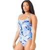 image:imageSpyder Womens Onepiece Swimsuit  Slimming Tummy Control Bathing Suit Removable Cups QuickDry FabricDenim