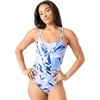 image:imageSpyder Womens Onepiece Swimsuit  Slimming Tummy Control Bathing Suit Removable Cups QuickDry FabricDenim