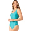 image:imageSpyder Womens Onepiece Swimsuit  Slimming Tummy Control Bathing Suit Removable Cups QuickDry FabricTeal