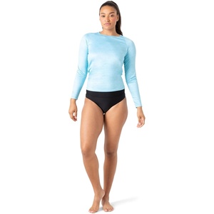 image:imageSpyder Womens Long Sleeve Rashguard  QuickDry UPF Swim Shirt Beach Surfing Hiking Gym YogaAqua