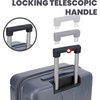 image:imageSpyder Carve 20 Inch Carry On Expandable Hardside Upright Suitcase with 360 Spinner Wheels TSA Approved Lock GrayGray