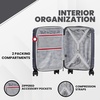 image:imageSpyder Carve 20 Inch Carry On Expandable Hardside Upright Suitcase with 360 Spinner Wheels TSA Approved Lock GrayGray