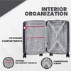 image:imageSpyder Carve 20 Inch Carry On Expandable Hardside Upright Suitcase with 360 Spinner Wheels TSA Approved Lock GrayGray