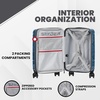 image:imageSpyder Matrix 20 Inch Carry On Expandable Hardside Upright Suitcase with 360 Spinner Wheels TSA Approved Lock OrangeBlue