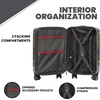 image:imageSpyder Matrix 20 Inch Carry On Expandable Hardside Upright Suitcase with 360 Spinner Wheels TSA Approved Lock OrangeGrayBlack