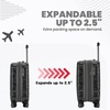 image:imageSpyder Matrix 20 Inch Carry On Expandable Hardside Upright Suitcase with 360 Spinner Wheels TSA Approved Lock OrangeGrayBlack