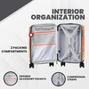 image:imageSpyder Matrix 20 Inch Carry On Expandable Hardside Upright Suitcase with 360 Spinner Wheels TSA Approved Lock OrangeOrange