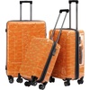image:imageSpyder Matrix 20 Inch Carry On Expandable Hardside Upright Suitcase with 360 Spinner Wheels TSA Approved Lock OrangeOrange