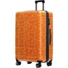 image:imageSpyder Matrix 20 Inch Carry On Expandable Hardside Upright Suitcase with 360 Spinner Wheels TSA Approved Lock OrangeOrange
