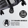 image:imageSpyder Rails Expandable Hardside Upright Suitcase with 360 Spinner Wheels TSA Approved Lock Navy CarryOnBlack