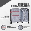image:imageSpyder Rails Expandable Hardside Upright Suitcase with 360 Spinner Wheels TSA Approved Lock Navy CarryOnBlack