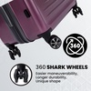 image:imageSpyder Rails Expandable Hardside Upright Suitcase with 360 Spinner Wheels TSA Approved Lock Navy CarryOnBurgundy