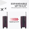 image:imageSpyder Rails Expandable Hardside Upright Suitcase with 360 Spinner Wheels TSA Approved Lock Navy CarryOnBurgundy