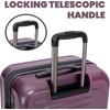 image:imageSpyder Rails Expandable Hardside Upright Suitcase with 360 Spinner Wheels TSA Approved Lock Navy CarryOnBurgundy
