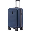 image:imageSpyder Rails Expandable Hardside Upright Suitcase with 360 Spinner Wheels TSA Approved Lock Navy CarryOnCarbon Blue
