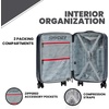 image:imageSpyder Rails Expandable Hardside Upright Suitcase with 360 Spinner Wheels TSA Approved Lock Navy CarryOnCarbon Blue