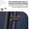 image:imageSpyder Rails Expandable Hardside Upright Suitcase with 360 Spinner Wheels TSA Approved Lock Navy CarryOnCarbon Blue