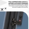 image:imageSpyder Rails Expandable Hardside Upright Suitcase with 360 Spinner Wheels TSA Approved Lock Navy CarryOnDenim