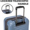image:imageSpyder Rails Expandable Hardside Upright Suitcase with 360 Spinner Wheels TSA Approved Lock Navy CarryOnDenim
