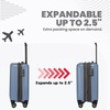 image:imageSpyder Rails Expandable Hardside Upright Suitcase with 360 Spinner Wheels TSA Approved Lock Navy CarryOnDenim