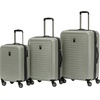 image:imageSpyder Rails Expandable Hardside Upright Suitcase with 360 Spinner Wheels TSA Approved Lock Navy CarryOnMoss Gray