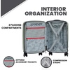 image:imageSpyder Rails Expandable Hardside Upright Suitcase with 360 Spinner Wheels TSA Approved Lock Navy CarryOnMoss Gray