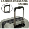 image:imageSpyder Rails Expandable Hardside Upright Suitcase with 360 Spinner Wheels TSA Approved Lock Navy CarryOnMoss Gray