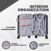 image:imageSpyder Rails Expandable Hardside Upright Suitcase with 360 Spinner Wheels TSA Approved Lock Navy CarryOnNavy