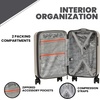 image:imageSpyder Rails Expandable Hardside Upright Suitcase with 360 Spinner Wheels TSA Approved Lock Navy CarryOnOatmeal