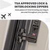 image:imageSpyder Rails Expandable Hardside Upright Suitcase with 360 Spinner Wheels TSA Approved Lock Navy CarryOnOatmeal