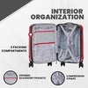 image:imageSpyder Rails Expandable Hardside Upright Suitcase with 360 Spinner Wheels TSA Approved Lock Navy CarryOnRed