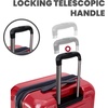 image:imageSpyder Rails Expandable Hardside Upright Suitcase with 360 Spinner Wheels TSA Approved Lock Navy CarryOnRed